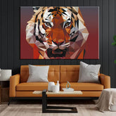 Paint by Numbers Polygon Art Tiger Shipping from DE